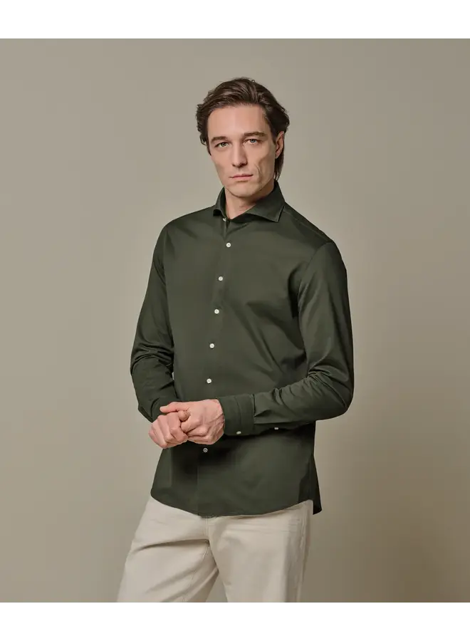 Overhemd Japanese Knitted Groen PPXH10032C