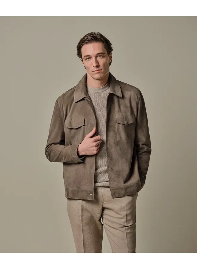Jas Suede Lichtbruin 	PPXU10011A