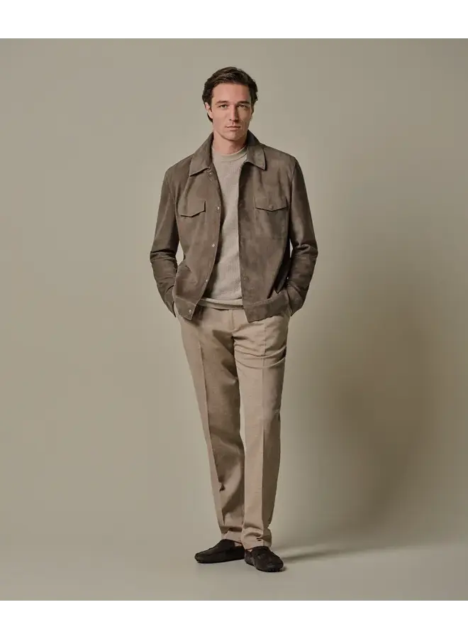 Jas Suede Lichtbruin 	PPXU10011A