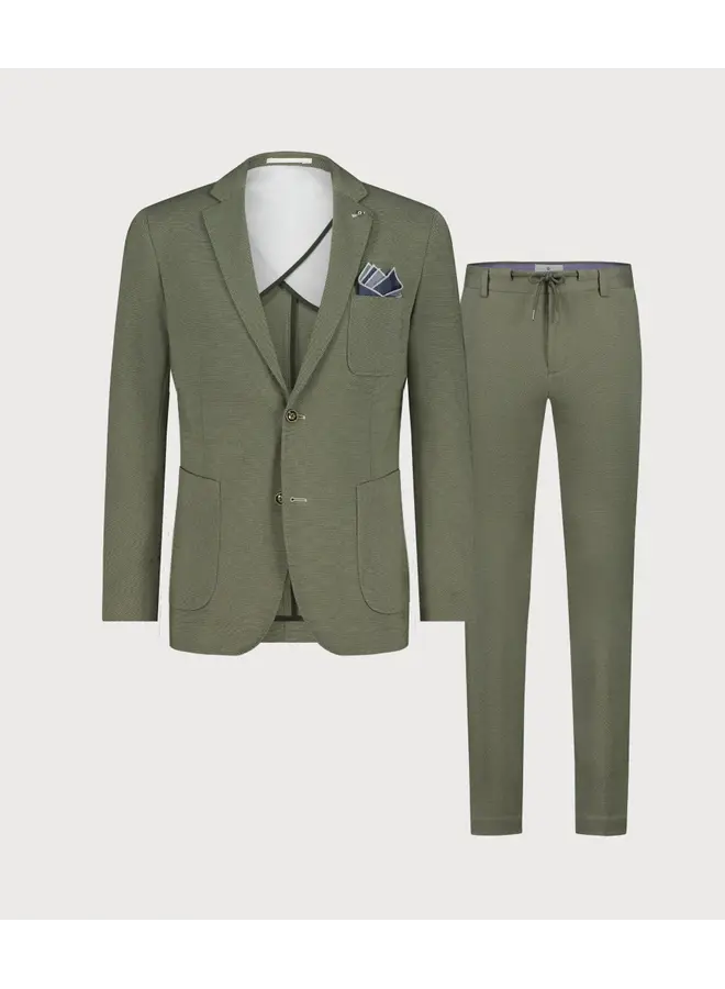 Broek /Chino/ Travel Jersey Kostuum 24/7 Knitted JAKE-M20 GREEN