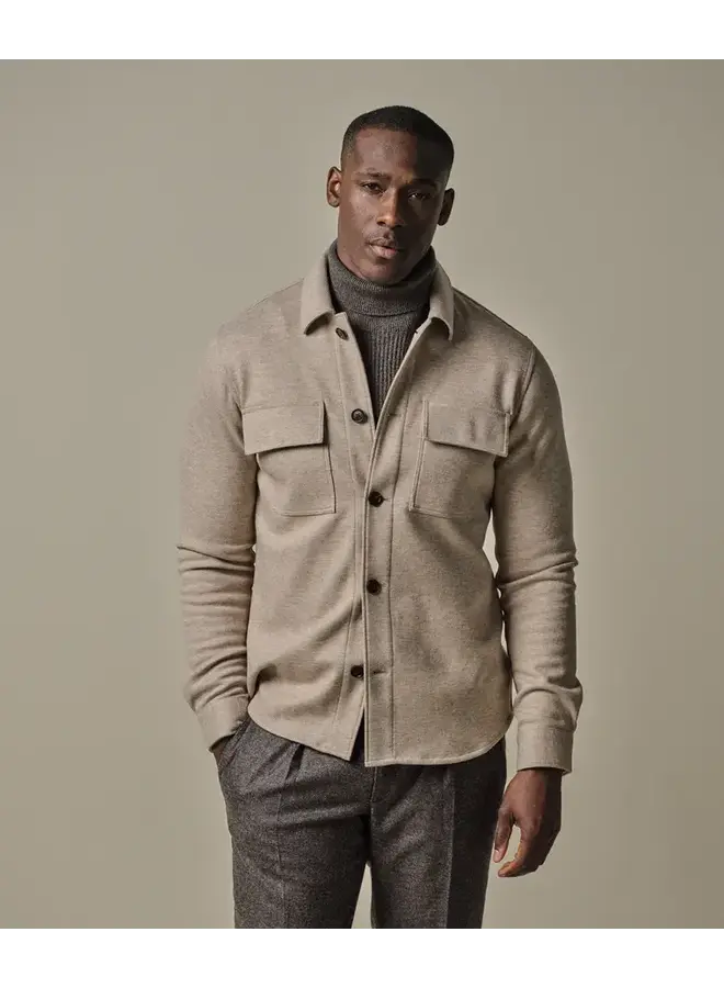 Overshirt Knitted Beige PPXF30001E