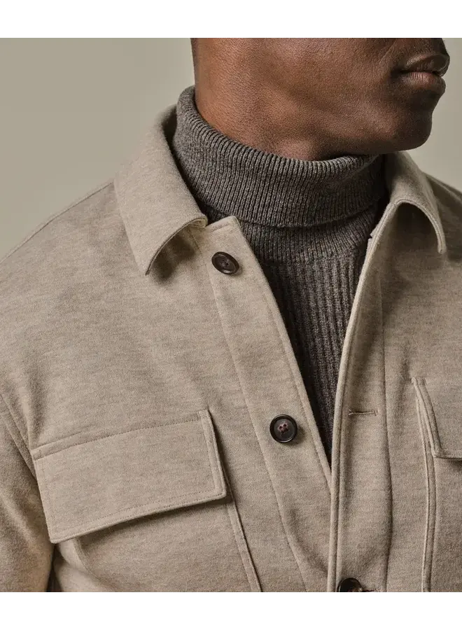 Overshirt Knitted Beige PPXF30001E