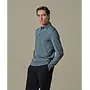 Polo Longsleeve Grijsblauw One Piece Luxury Basic PPXJ10005F