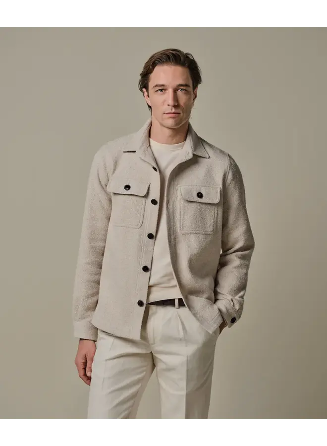 Overshirt Zand Boucle PPXF10023A