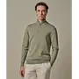 Pullover Luxury basic Half Zip Groen PPXJ10008D