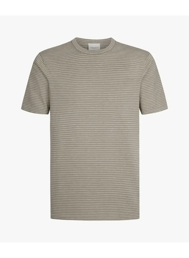 T-Shirt Streep Donkerbeige Aero Ease PPXT10010F
