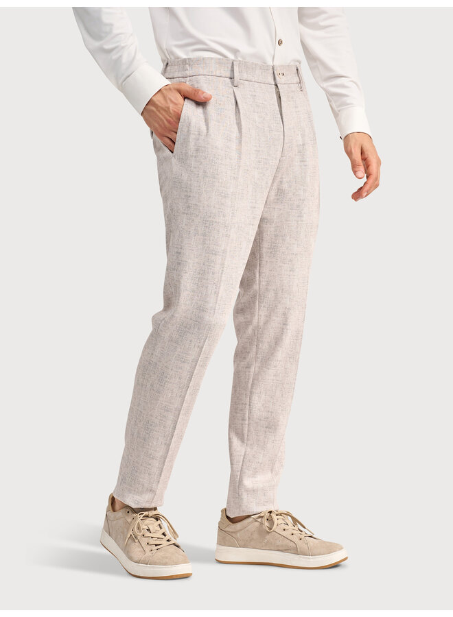 Broek/Chino/ Kostuum Jersey Gemêleerd StevenS26-M11 Sand