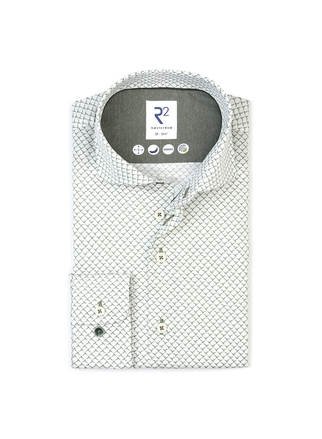 Overhemd Print 132 WSP 063 Col. 74 Green