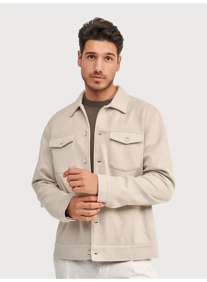 Shirt-Jacket MILANOW25-M42 Stone