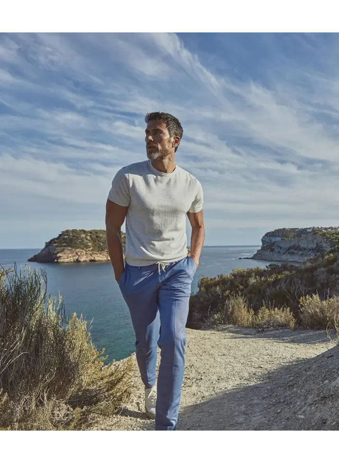 Broek /Chino/ Travel Jersey Kostuum 24/7 Knitted JAKE-M20 COBALT