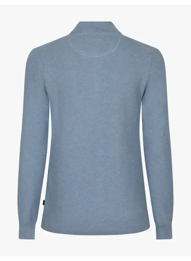Levanzio Half Zip Trui 118261000 Kleur 600000 Lichtblauw