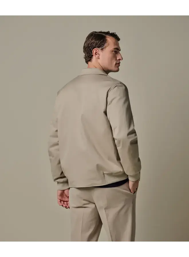 Lichtbeige Katoenen Twill Bomber PPXU10002B