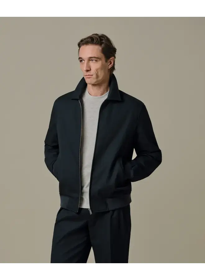 Navy Katoenen Twill Bomber PPXU10002C
