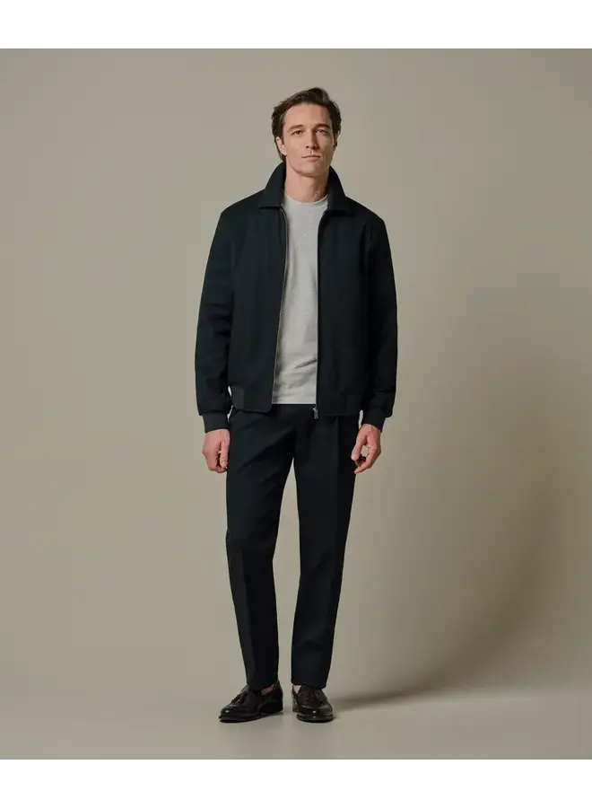 Navy Katoenen Twill Bomber PPXU10002C