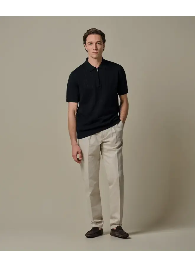 Polo  Korte Mouw Navy Half Zip Aero Ease PPXD10029A