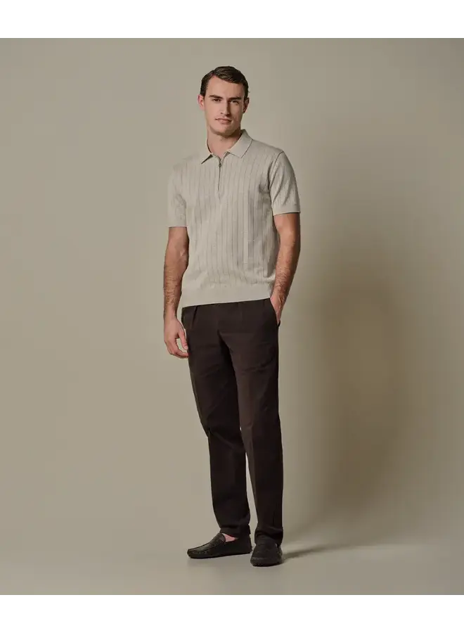 Polo  Korte Mouw Beige Half Zip Aero Ease PPXD10029C