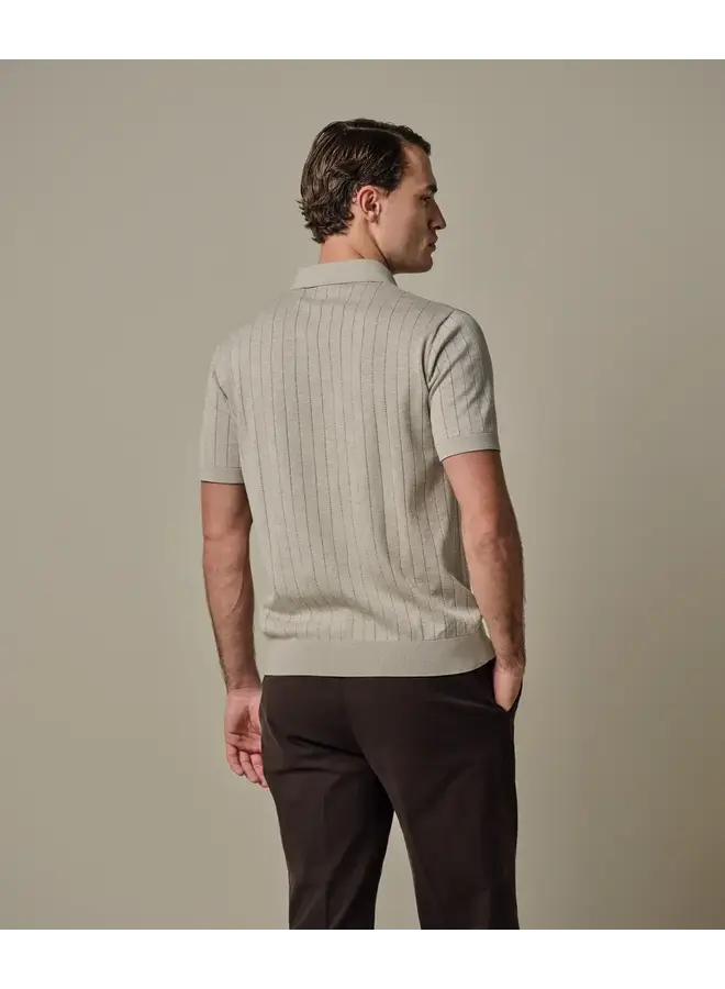 Polo  Korte Mouw Beige Half Zip Aero Ease PPXD10029C