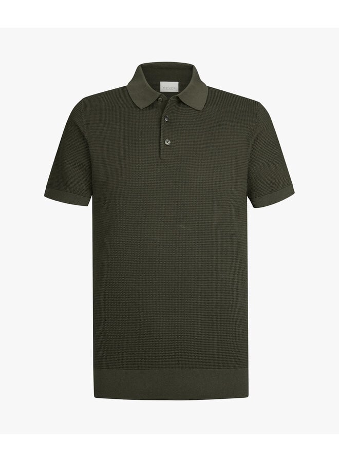 Polo Korte Mouw Green Aero Ease Waffle PPXD10028B