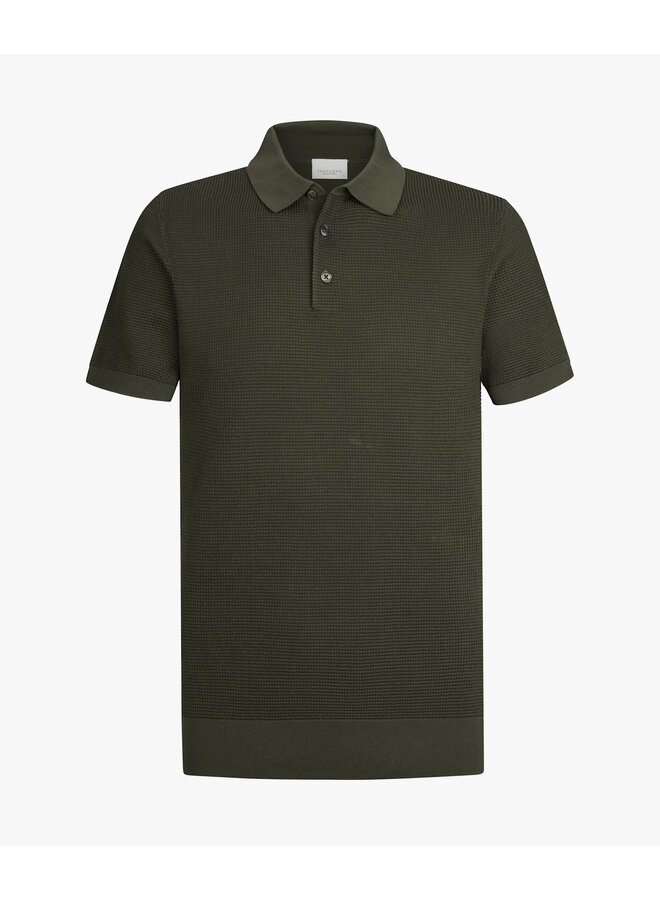 Polo Korte Mouw Green Aero Ease Waffle PPXD10028B