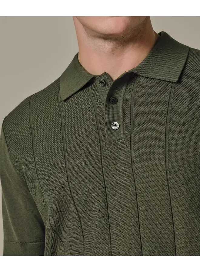 Polo Korte Mouw Groen Streep Aero Ease PPXD10030B