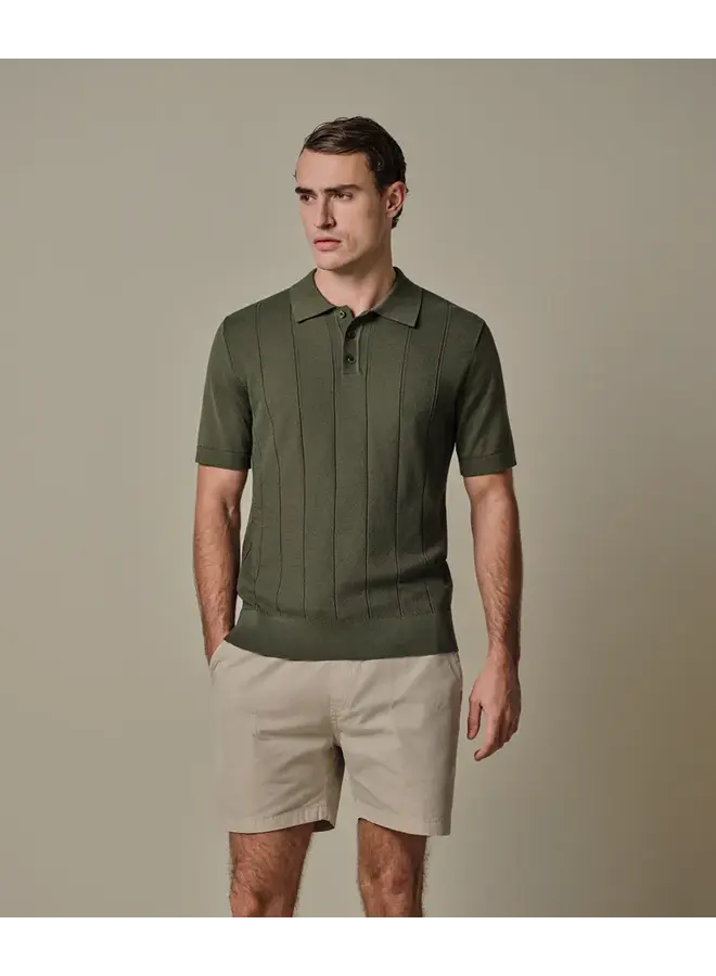 Polo Korte Mouw Groen Streep Aero Ease PPXD10030B