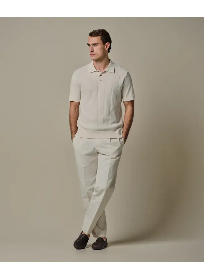 Polo Korte Mouw Off White Streep Aero Ease PPXD10030F