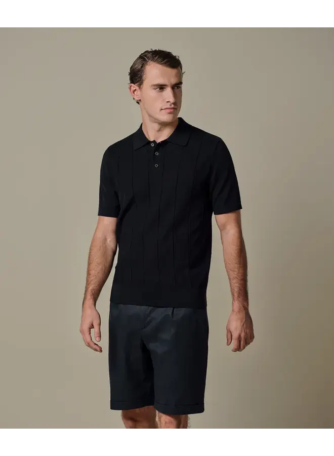 Polo Korte Mouw Navy Streep Aero Ease PPXD10030A