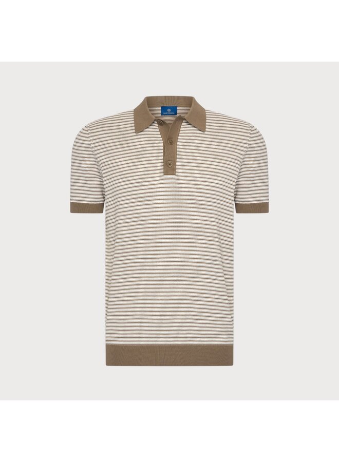 Polo Gebreid Structuur KBIS26-M20 Taupe