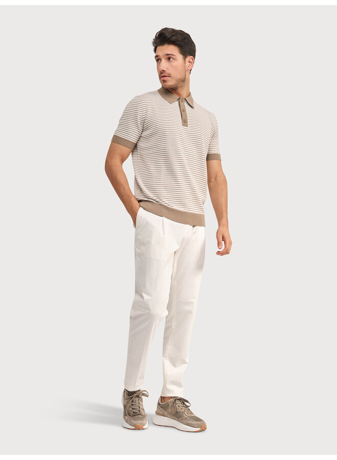 Polo Gebreid Structuur KBIS26-M20 Taupe