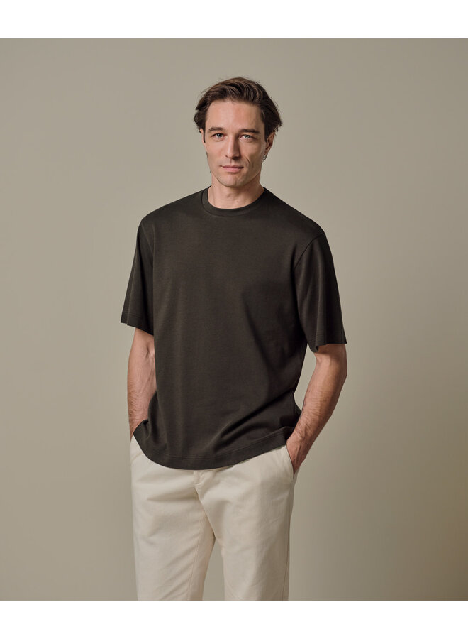 T-Shirt Oversized PPXT10003B Donkerbruin