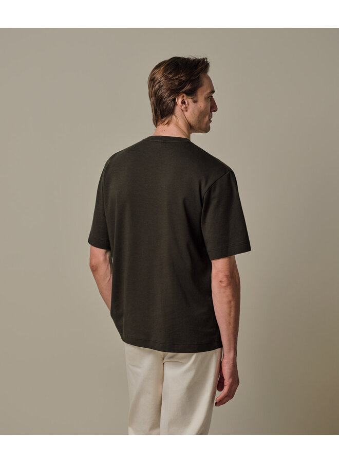 T-Shirt Oversized PPXT10003B Donkerbruin