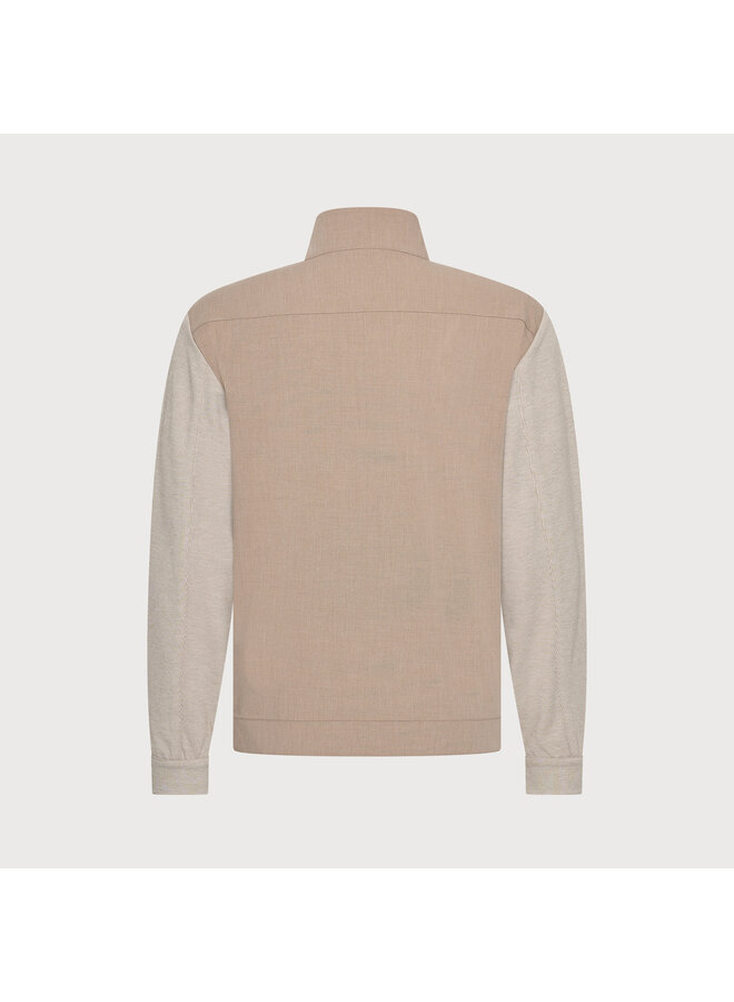 Overshirt Stretch Ritssluiting TIVOLIS26-M23 Beige