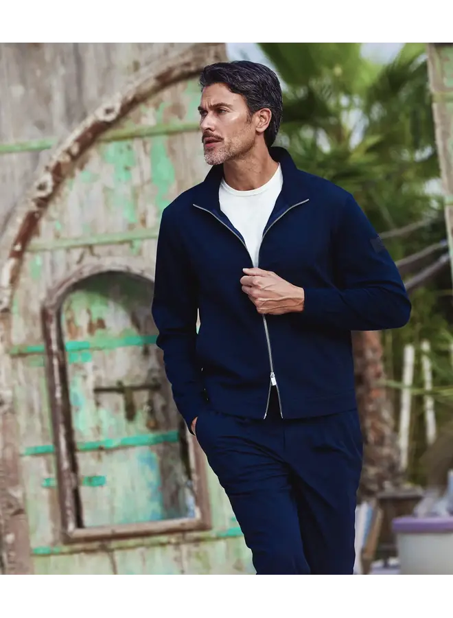 Overshirt Stretch Ritssluiting TIVOLIS26-M23 Navy