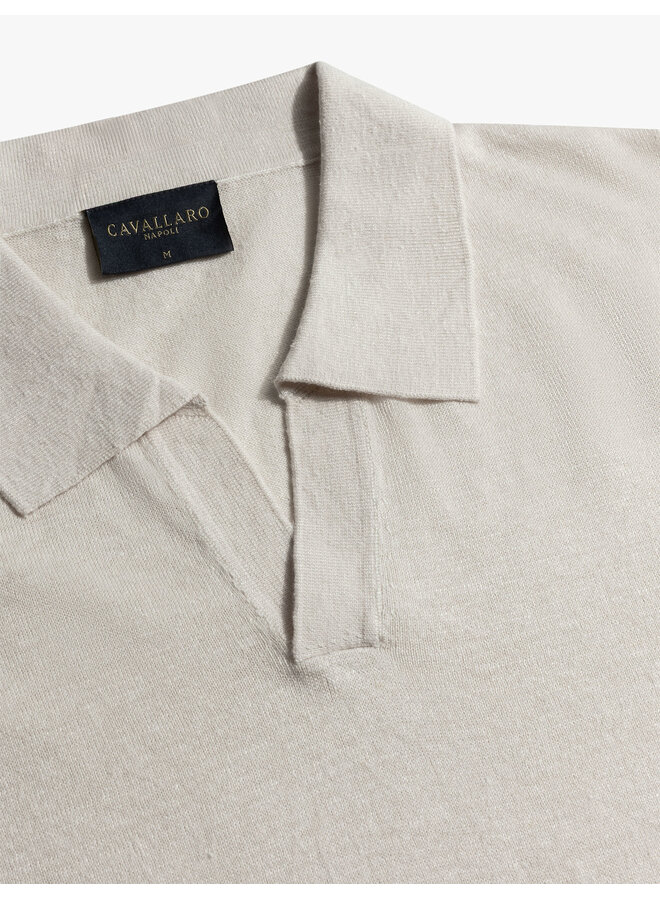 Erlino Polo Korte Mouw 116261033 Kleur 811000 Light Sand