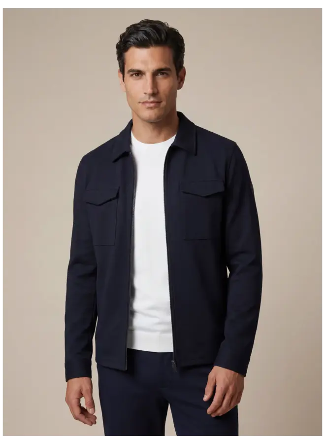 Zerino Overshirt 123261012 Kleur 699000 Dark Blue