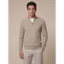 Levanzio Half Zip Trui 118261000 Kleur 840000 Taupe