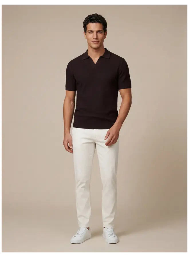 Mironi Polo 116261008 Kleur 898000 Donkerbruin