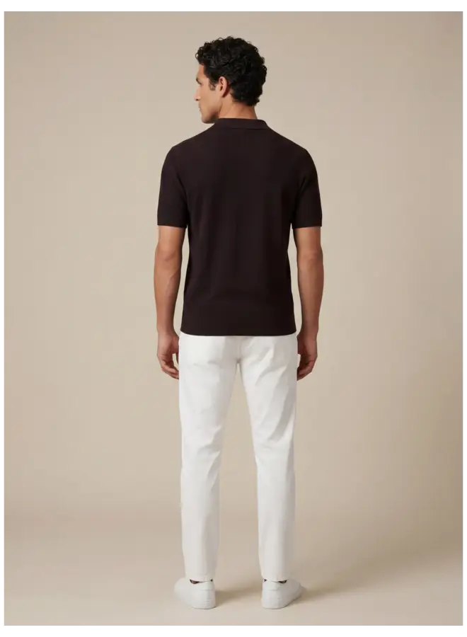 Mironi Polo 116261008 Kleur 898000 Donkerbruin