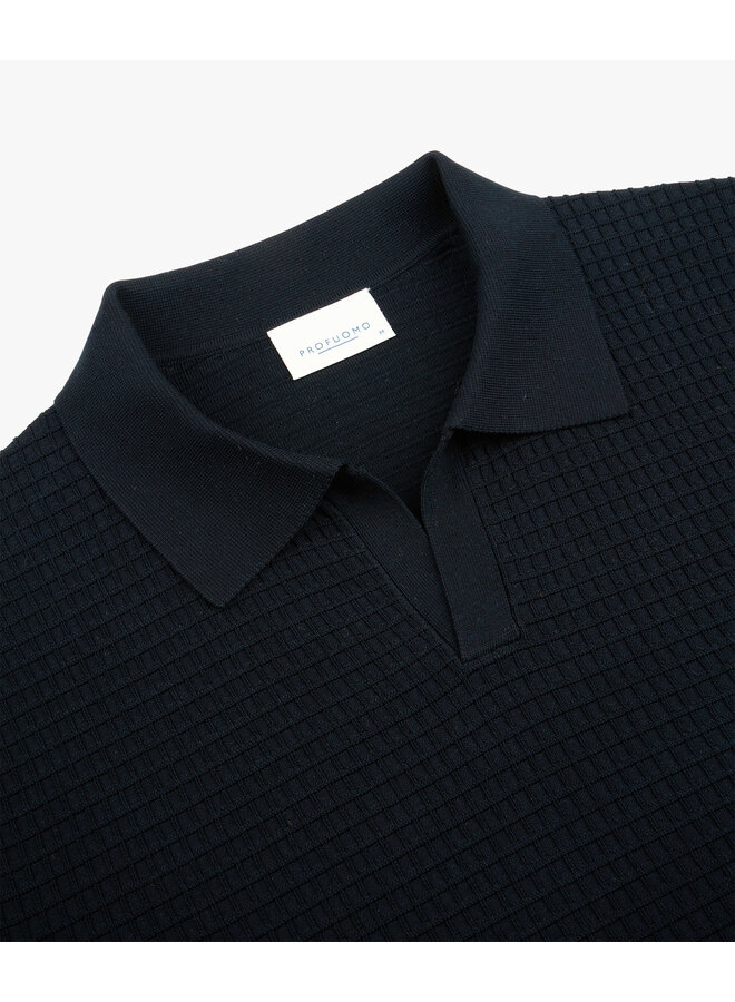Polo Navy Open Collar PPXD10010C