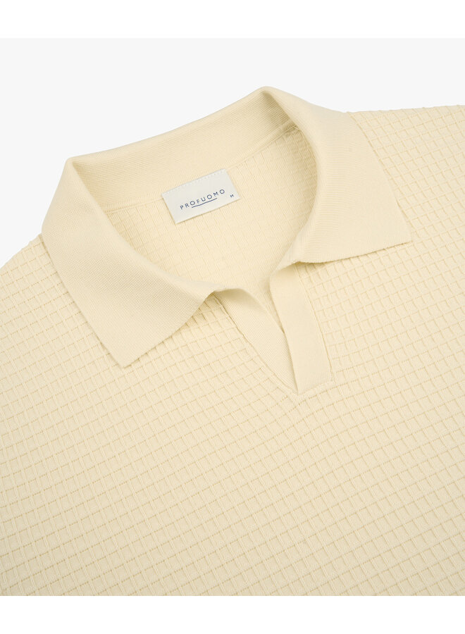 Polo Off White Open Collar PPXD10010A