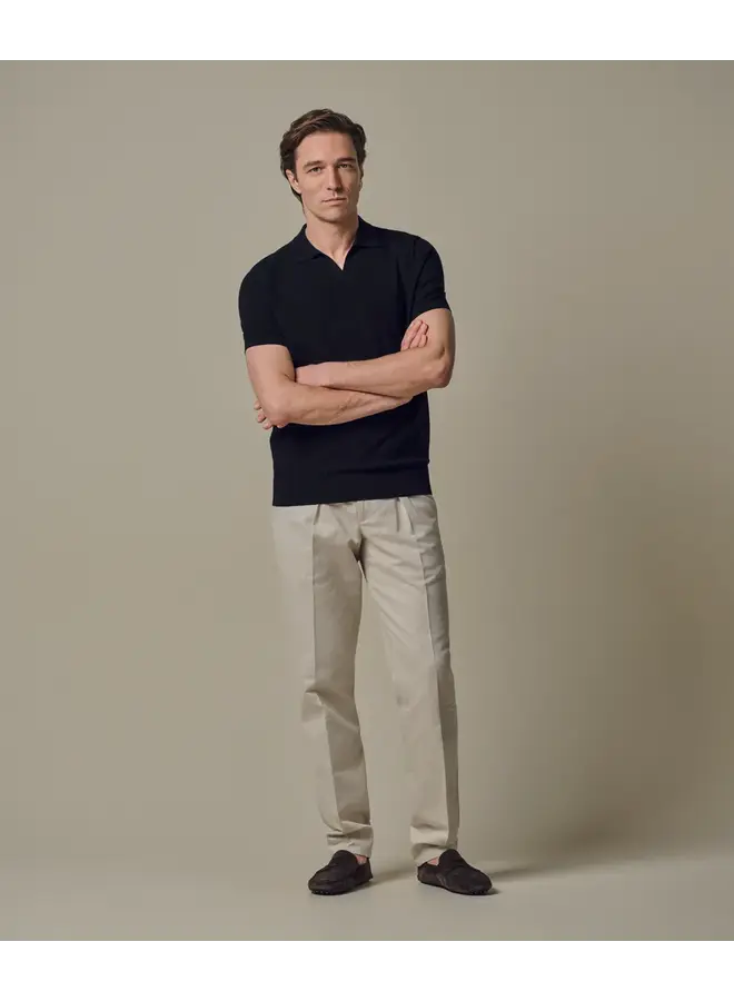 Polo Navy Luxury Basic Open Collar PPXD10009A