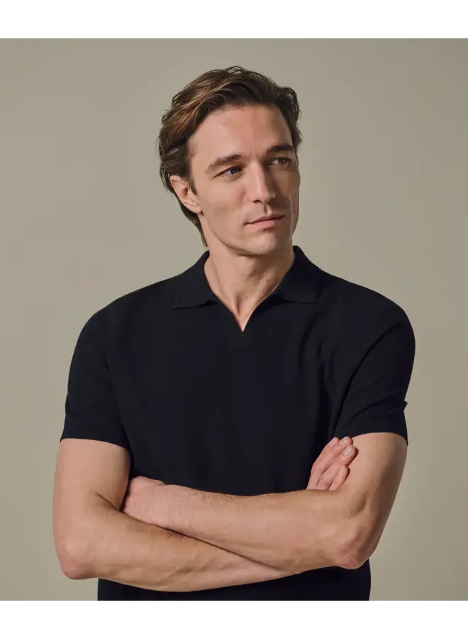 Polo Navy Luxury Basic Open Collar PPXD10009A