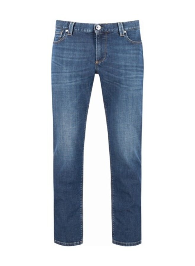 Jeans Premium PIPE Overdyed Regular Fit 4207 1861 Col. 848 Blauw