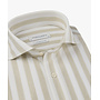 Overhemd Japanese Knitted Balk Streep Beige PPXH10035A