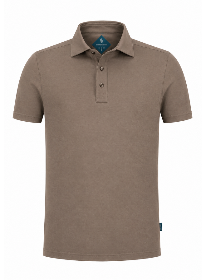Polo Korte Mouw Pique Performance 7.41.400.780-043 Mid Brown