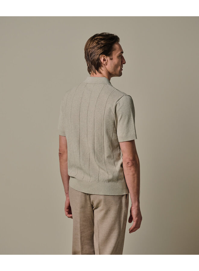 Polo Korte Mouw Beige Streep Aero Ease PPXD10030E