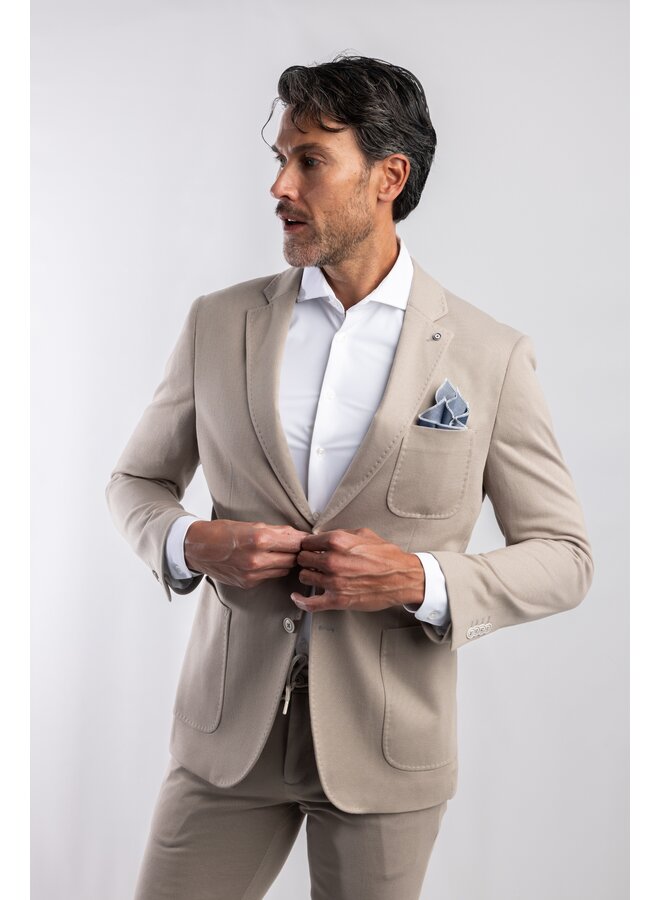 Colbert / Kostuum Jersey Travel 24/7 Knitted JBI-M20 SAND