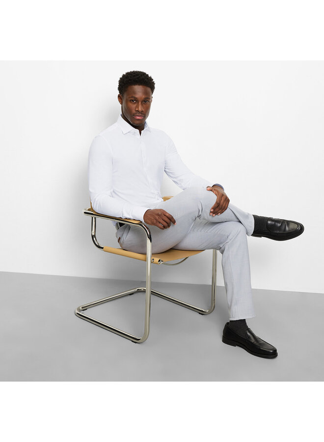 Overhemd Wit Knitted 24/7 Modern Fit 1245 24 00