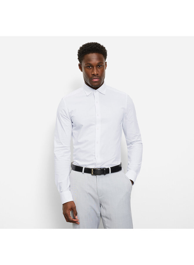 Overhemd Wit Knitted 24/7 Modern Fit 1245 24 00