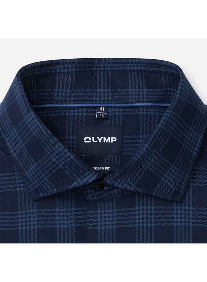 Overhemd Ruit Navy Modern Fit Luxor 1297 24 18
